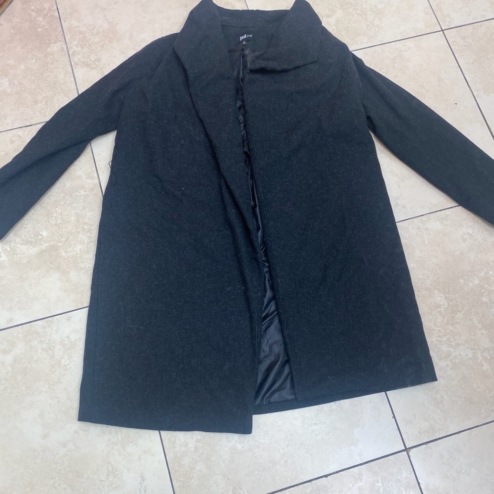Ina black wool coat size large